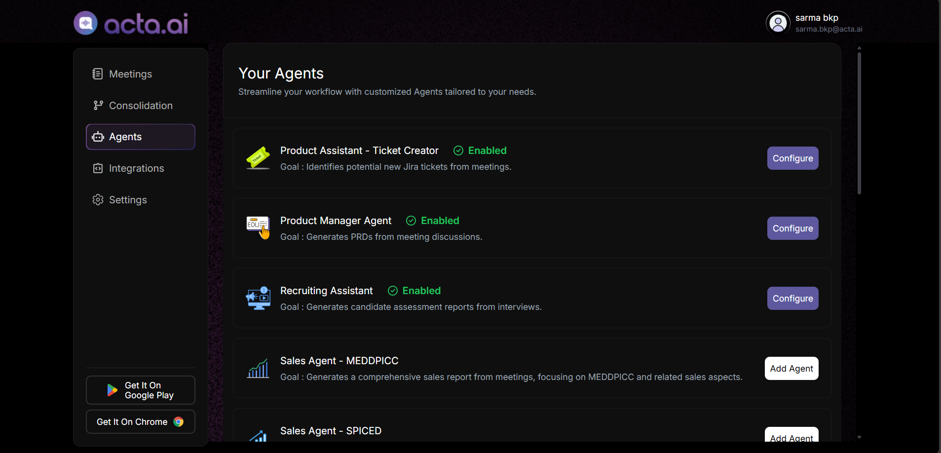 App screenshot