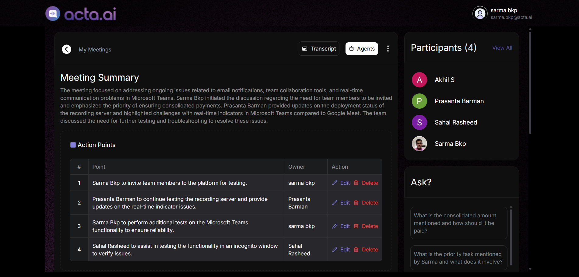 App screenshot